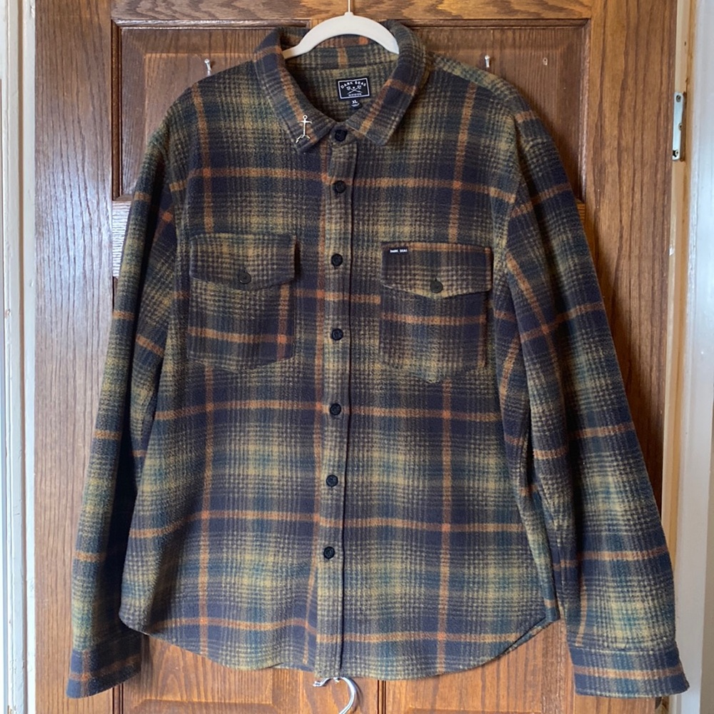 dark seas flannel shirt jacket